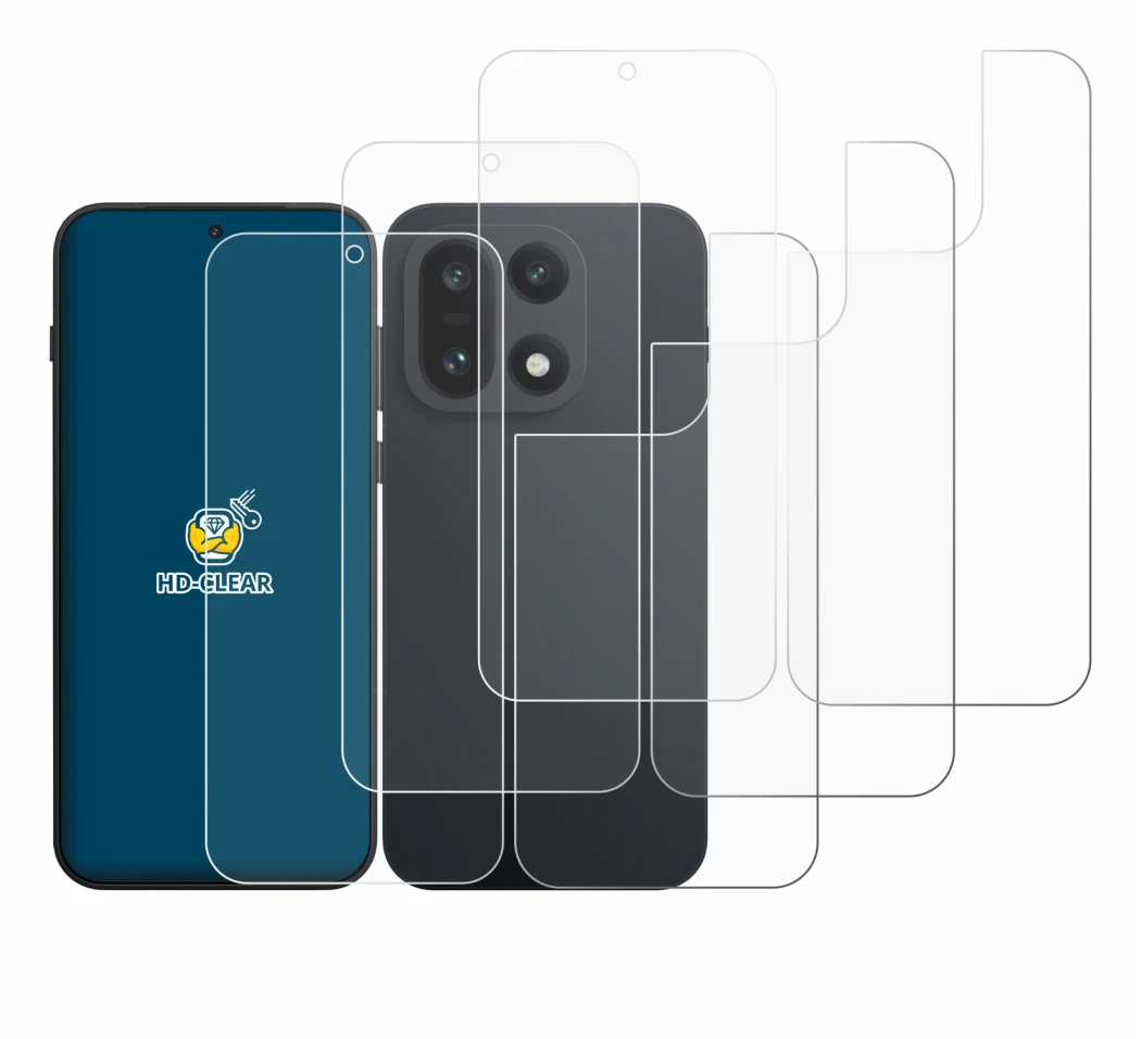 Image of the device OnePlus 15 (Front+Back) with a wide variety of screen protectors.