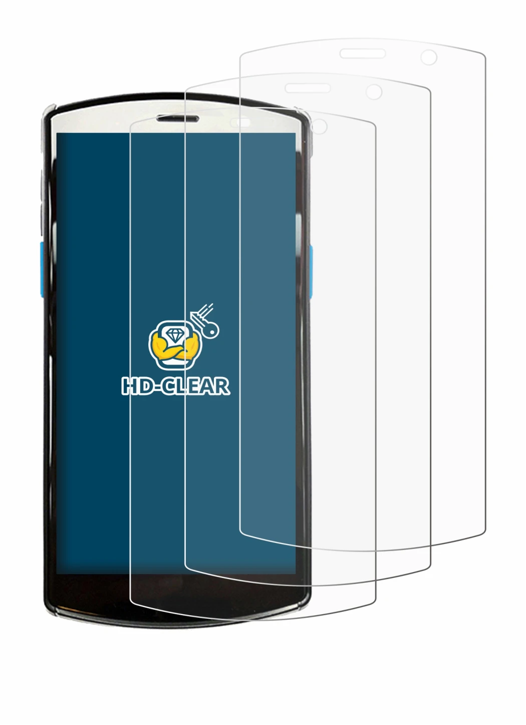 Image of the device Unitech EA510 with a wide variety of screen protectors.