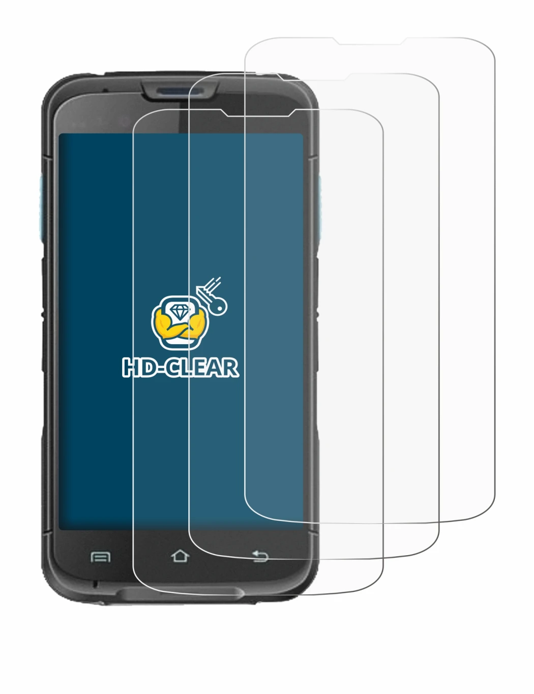 Image of the device Unitech EA602 with a wide variety of screen protectors.