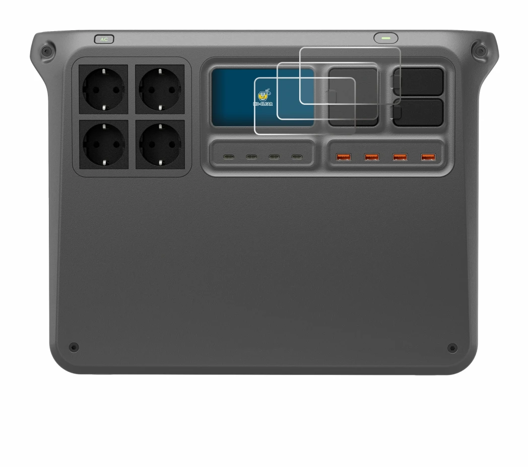 Image of the device DJI Power 2000 with a wide variety of screen protectors.