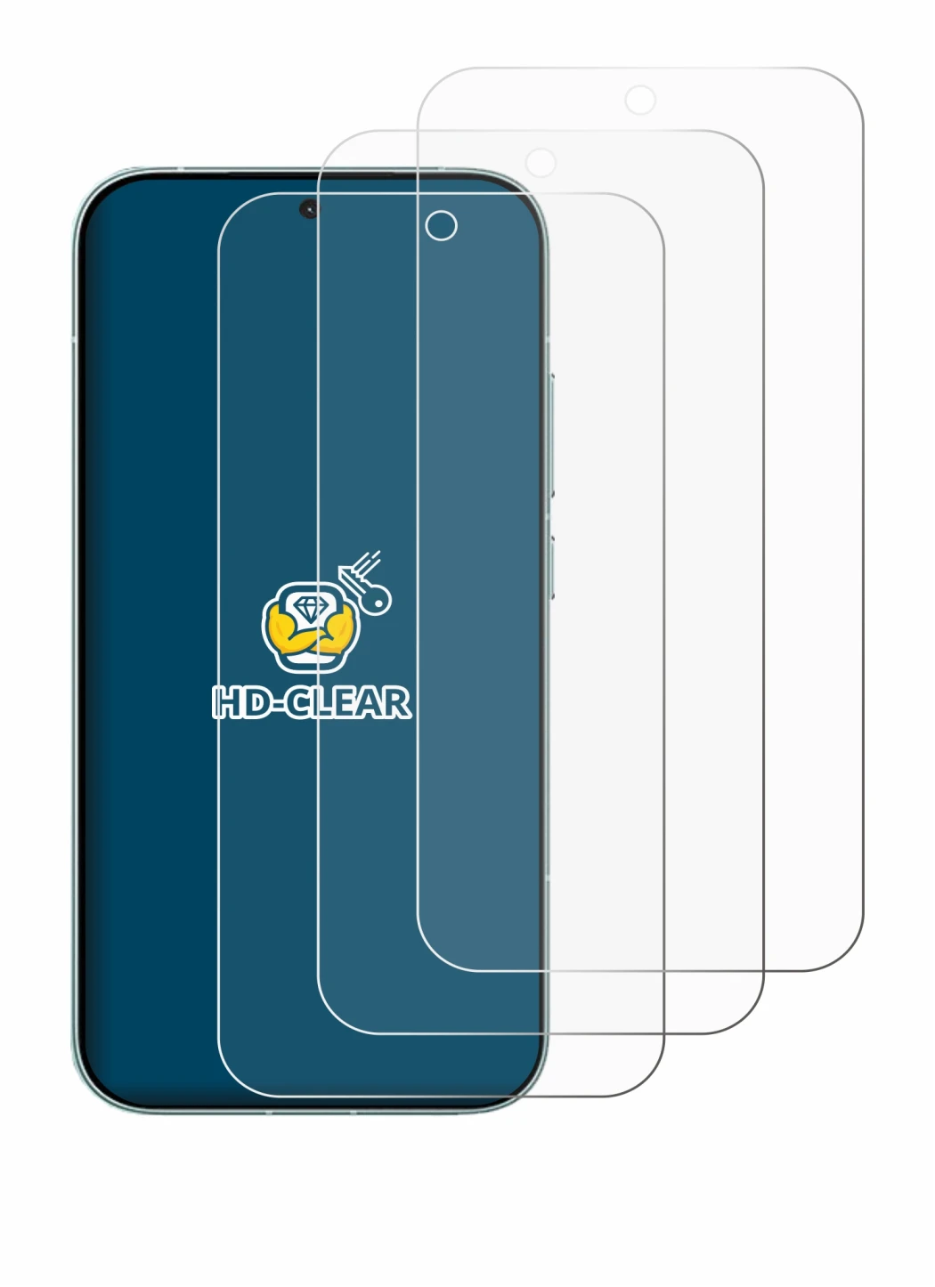 Image of the device Xiaomi Redmi Turbo 5 5G with a wide variety of screen protectors.