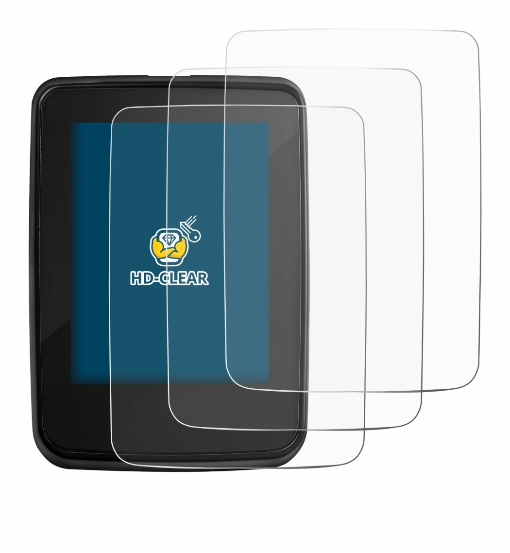 Image of the device Giant RideDash Evo 2 with a wide variety of screen protectors.