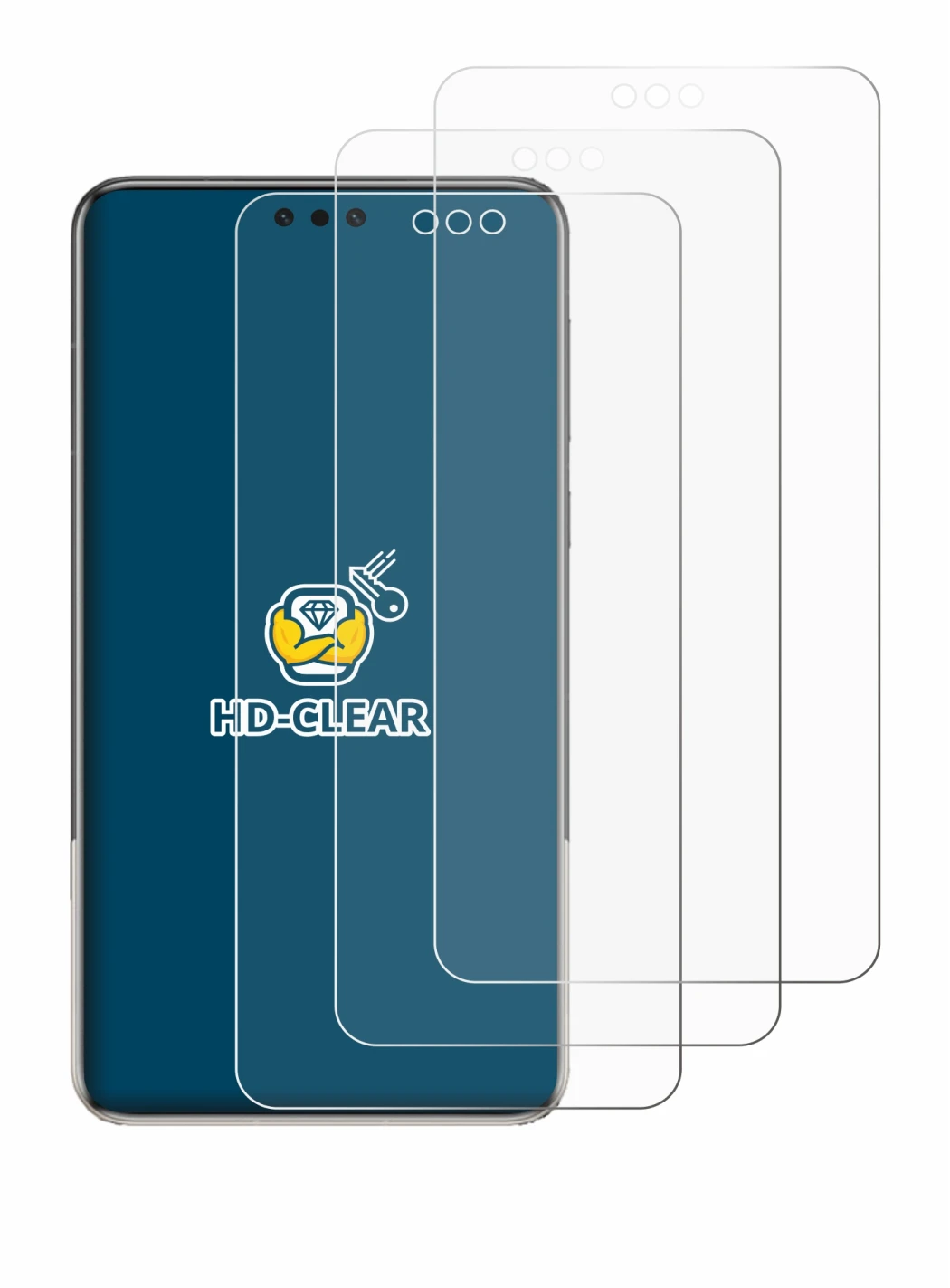 Image of the device Huawei Mate 60 Pro Plus with a wide variety of screen protectors.