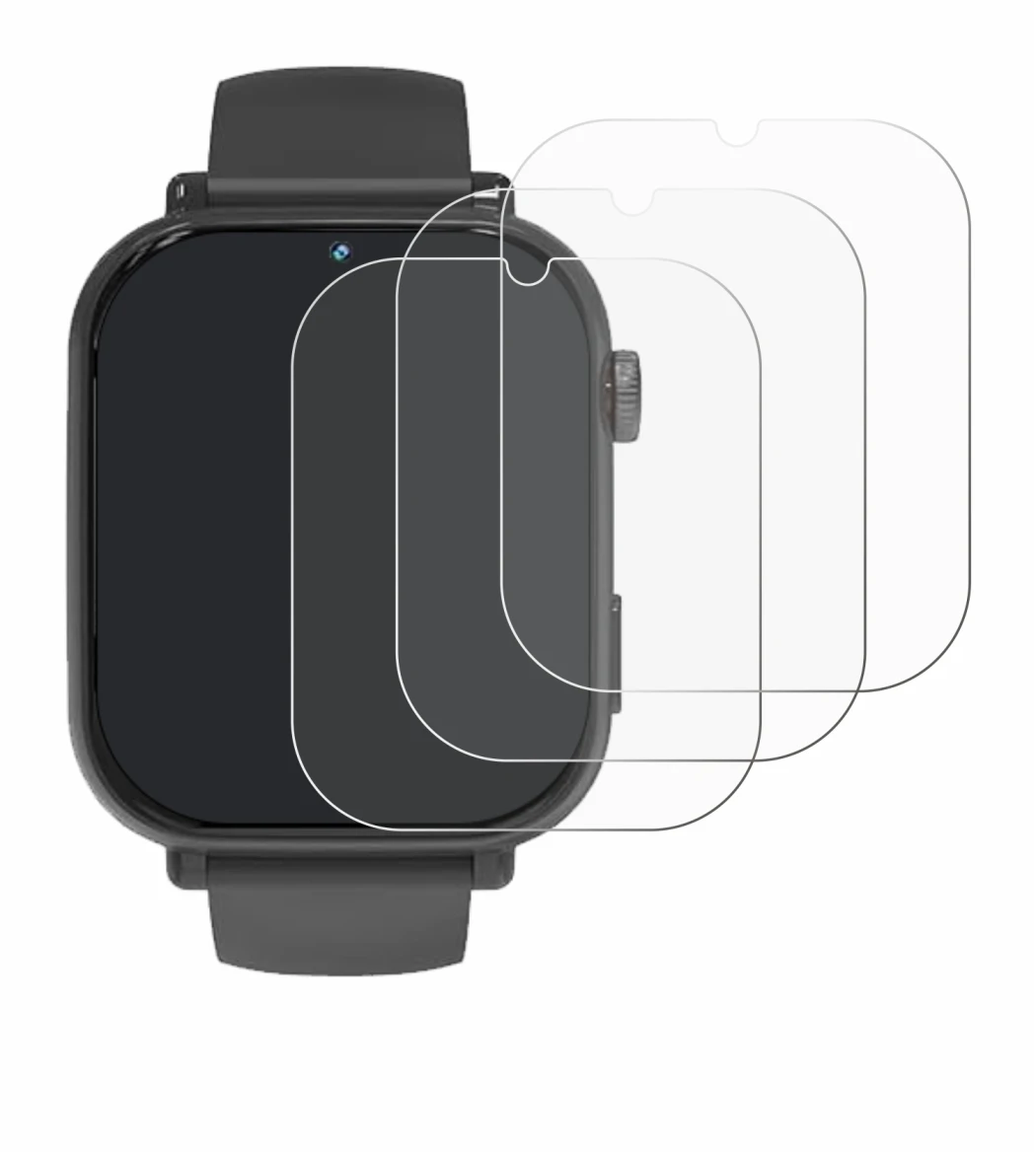 Image of the device Pthtechus A22 with a wide variety of screen protectors.