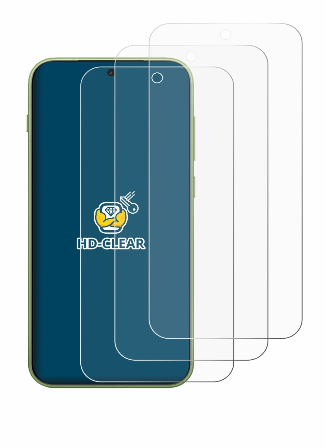 Image of the device OnePlus 15T with a wide variety of screen protectors.