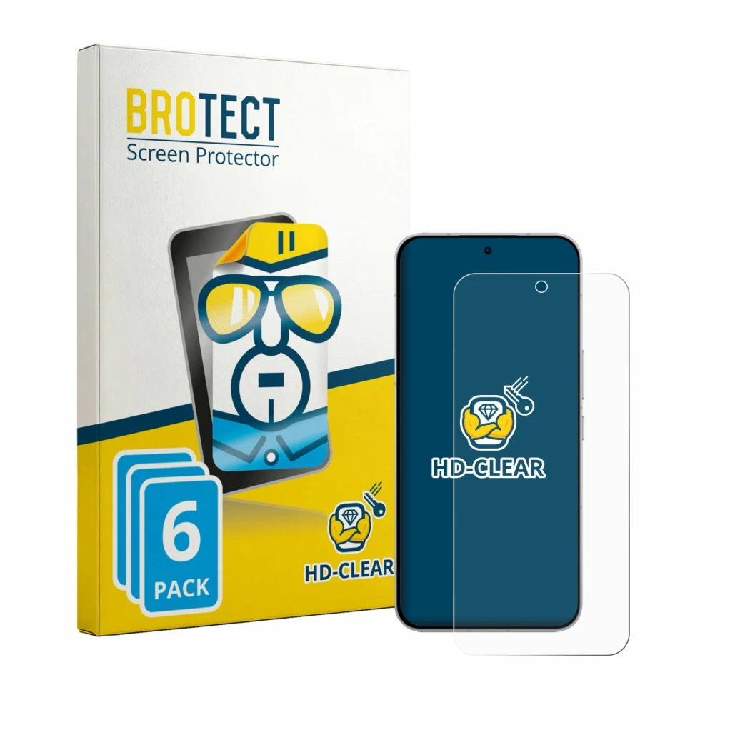 Front side of a product packaging with the brand logo BROTECT. Next to it is the device Oppo K15 Pro Plus shown with the corre