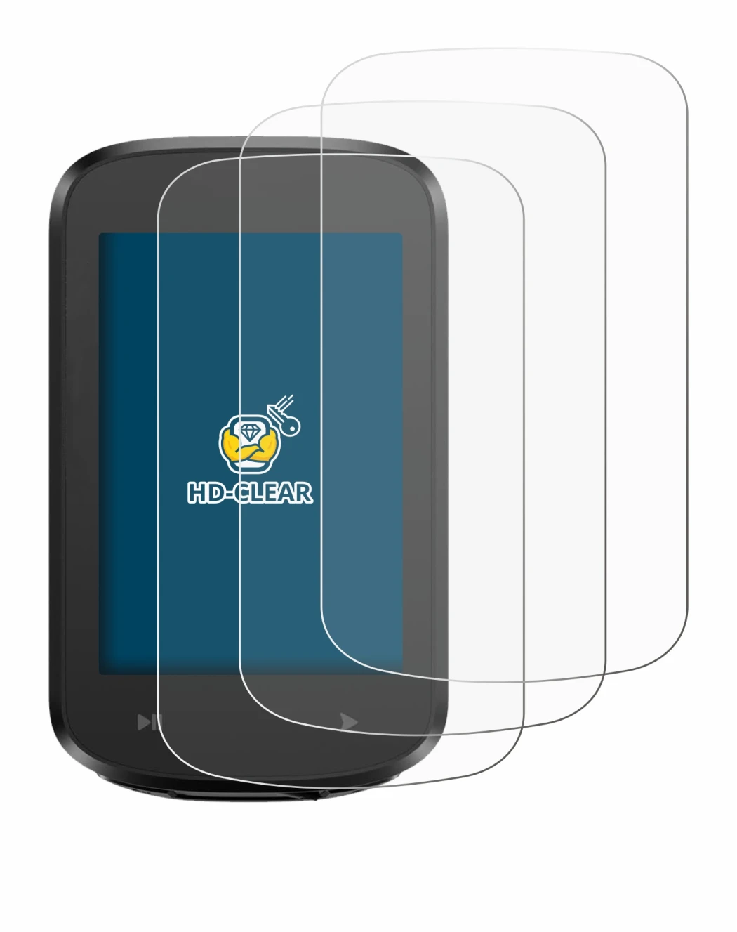 Image of the device igpsport BSC100MAX with a wide variety of screen protectors.