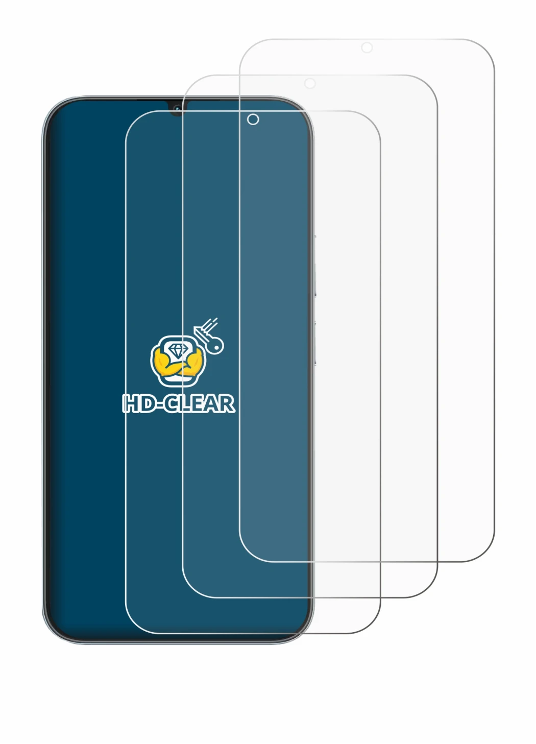 Image of the device realme Narzo 100 Lite 5G with a wide variety of screen protectors.