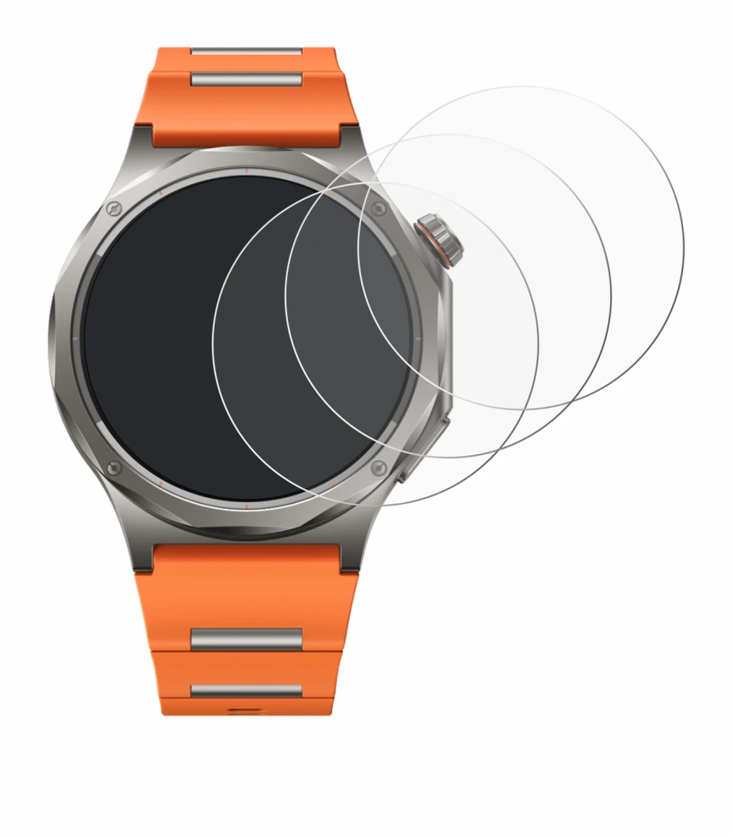 Image of the device Oppo Watch X3 with a wide variety of screen protectors.