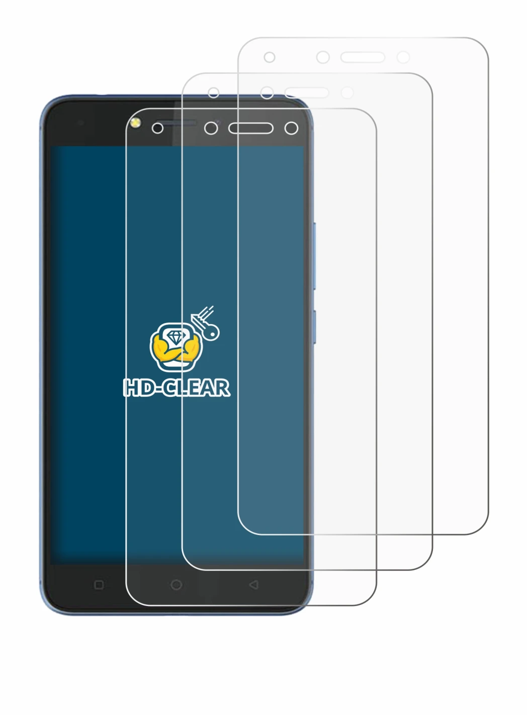 Image of the device Tecno Pouvoir 1 with a wide variety of screen protectors.