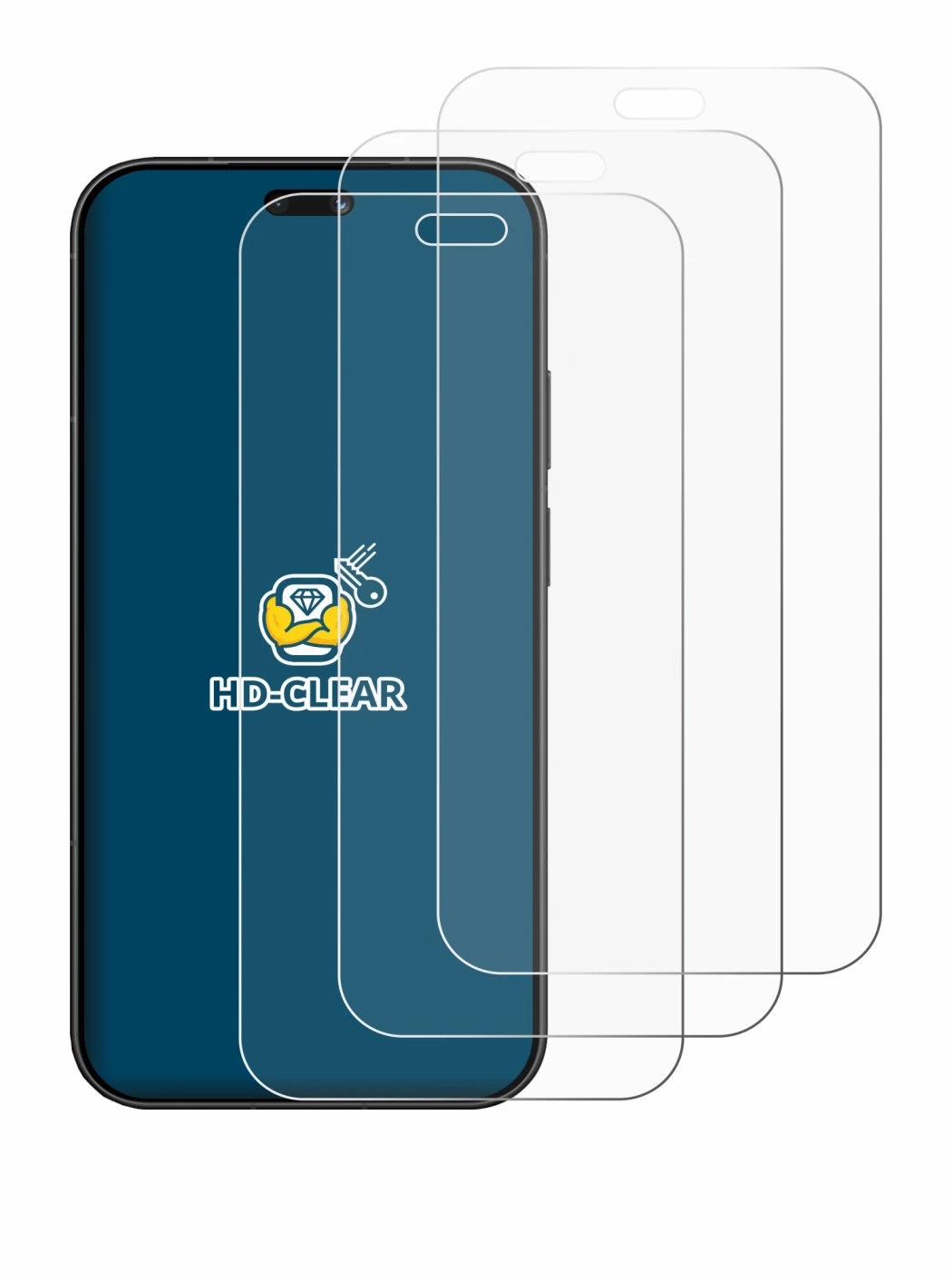 Image of the device Huawei Pura 90 with a wide variety of screen protectors.