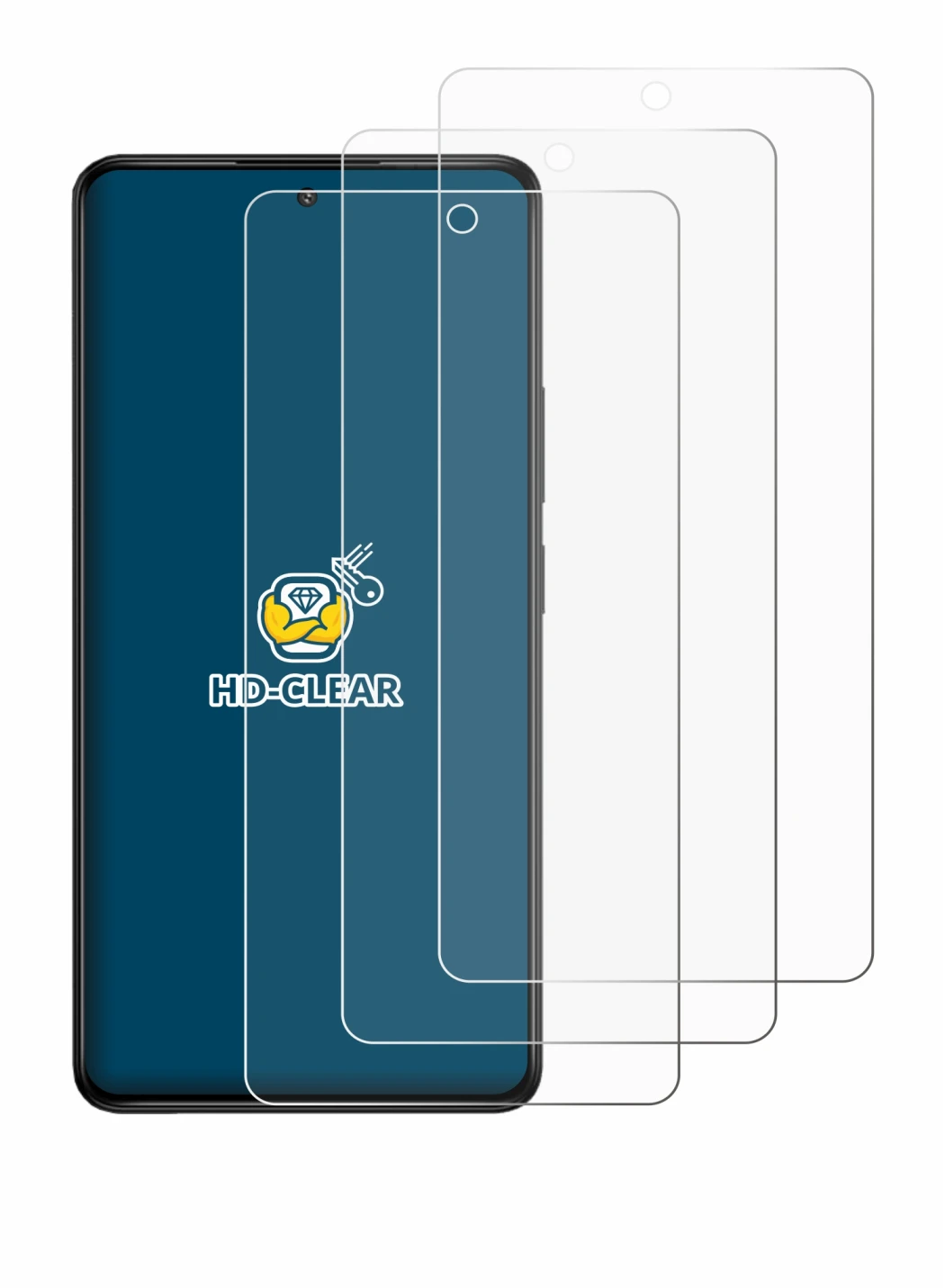 Image of the device Lava Bold 2 5G with a wide variety of screen protectors.