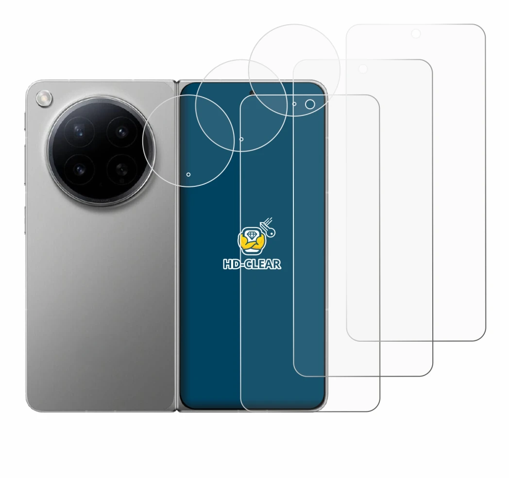 Image of the device Oppo Find N6 (Front+Camera) with a wide variety of screen protectors.