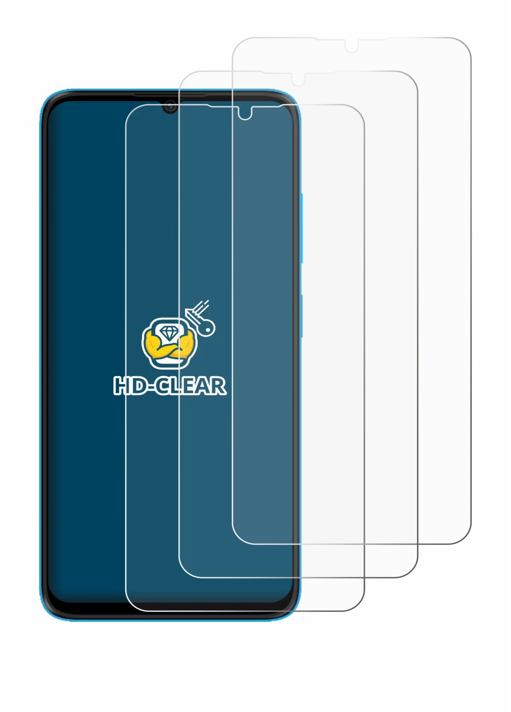 Image of the device HMD Vibe 2 5G with a wide variety of screen protectors.