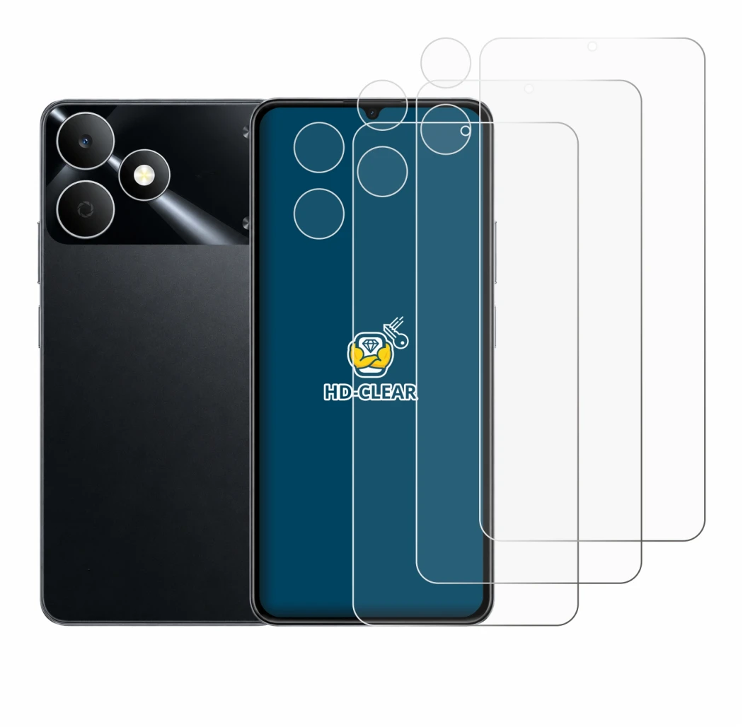 Image of the device realme Note 80 (Front+Camera) with a wide variety of screen protectors.