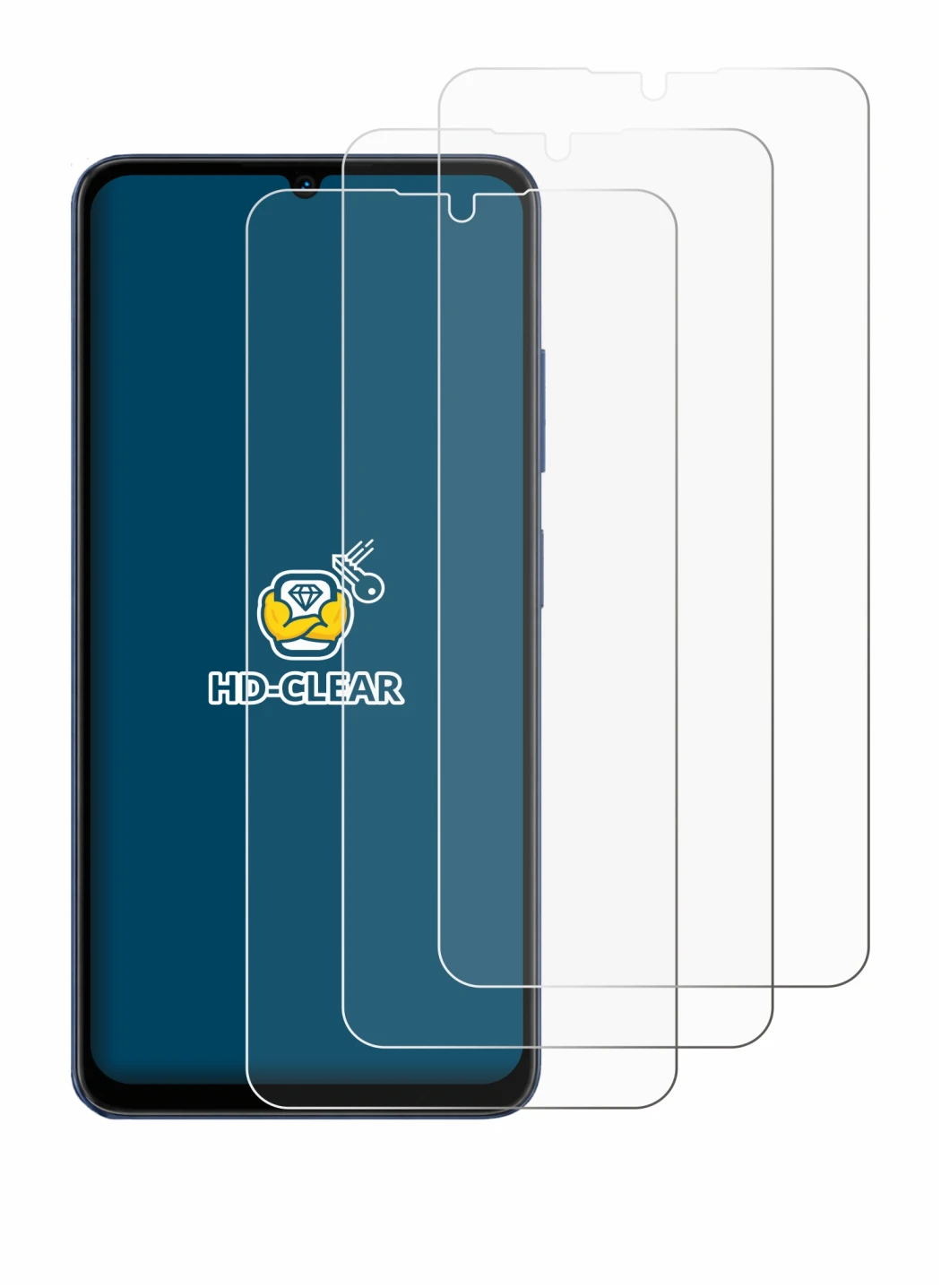 Image of the device Lava Bold N2 5G with a wide variety of screen protectors.