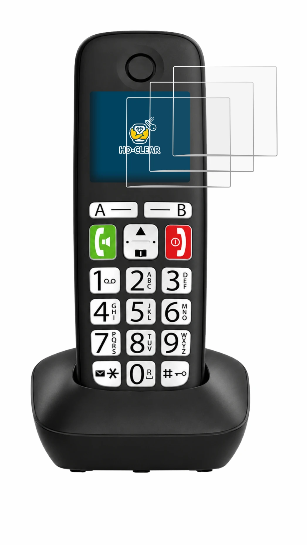 Image of the device Gigaset DL780 Plus with a wide variety of screen protectors.