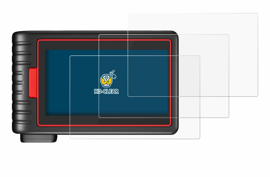 Image of the device KINGBOLEN S6 with a wide variety of screen protectors.