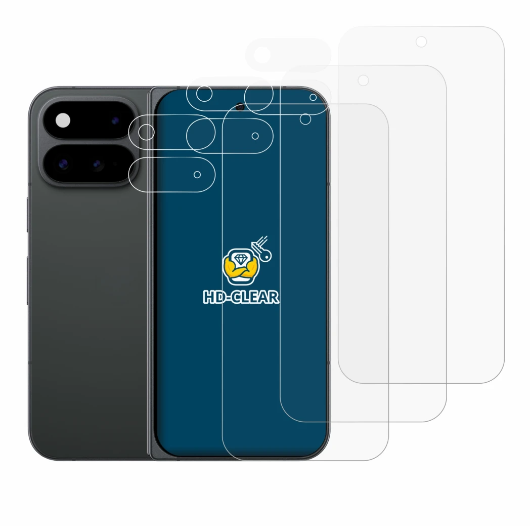 Image of the device Google Pixel 11 Pro Fold (Front+Camera) with a wide variety of screen protectors.