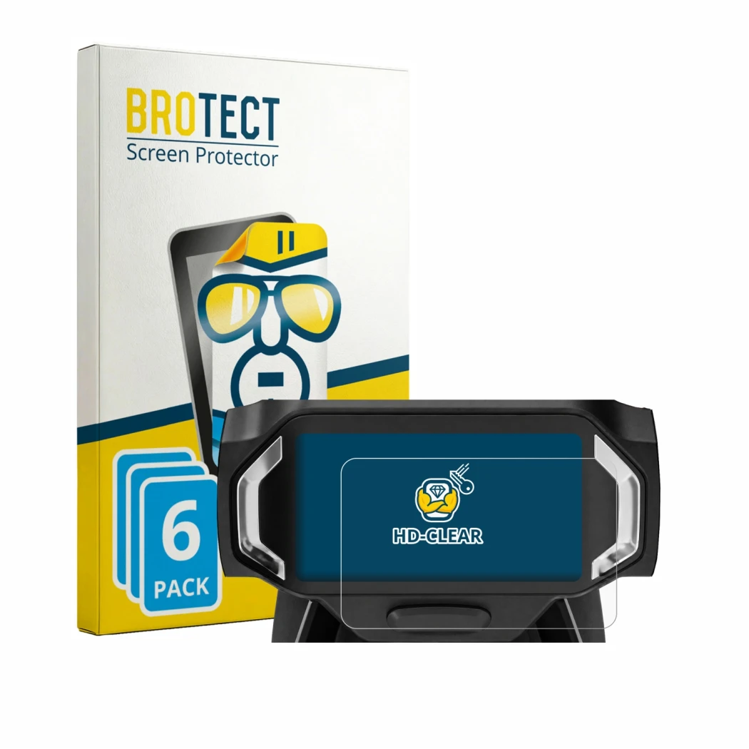 Front side of a product packaging with the brand logo BROTECT. Next to it is the device Navee UT5 Max shown with the correspon