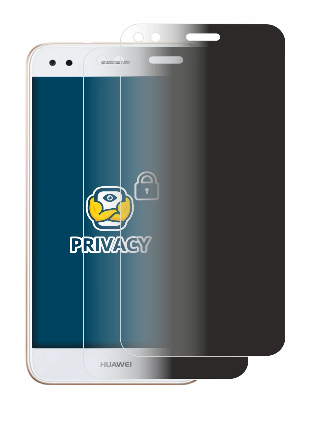 Image of the device Huawei P9 Lite Mini with a wide variety of screen protectors.