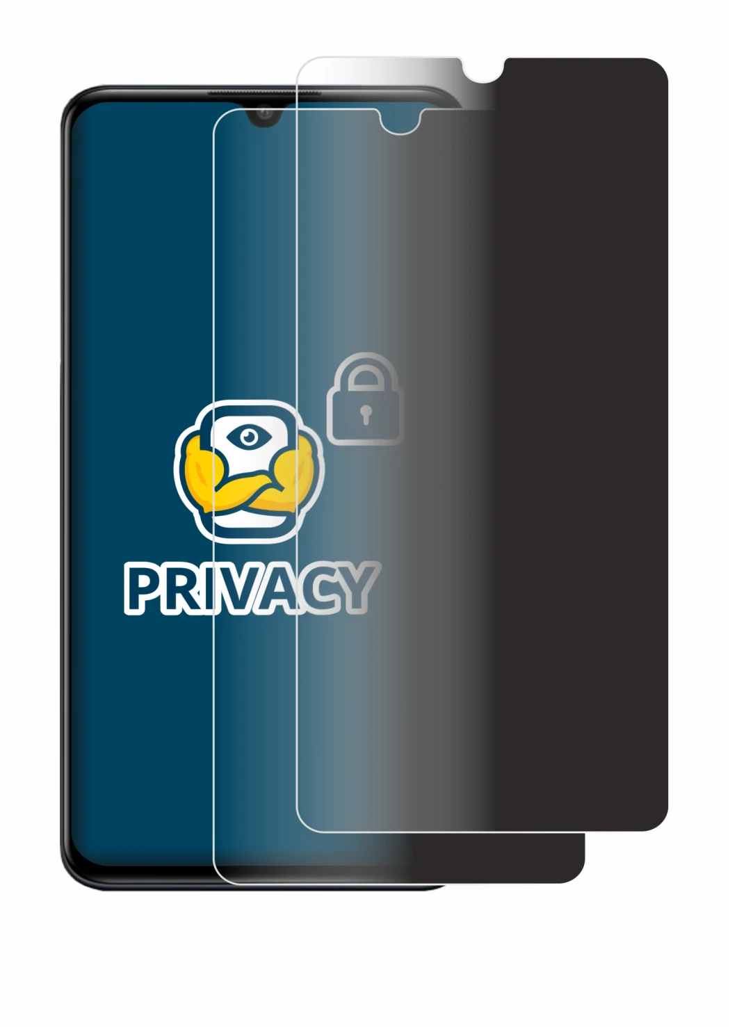 Image of the device Huawei P30 lite with a wide variety of screen protectors.