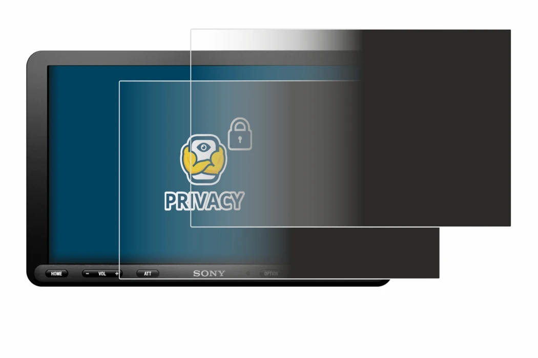 Image of the device Sony XAV-AX8050D with a wide variety of screen protectors.
