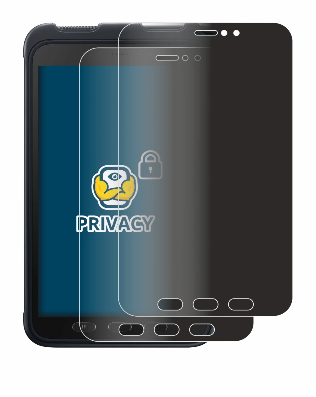 Image of the device Samsung Galaxy Tab Active 3 with a wide variety of screen protectors.