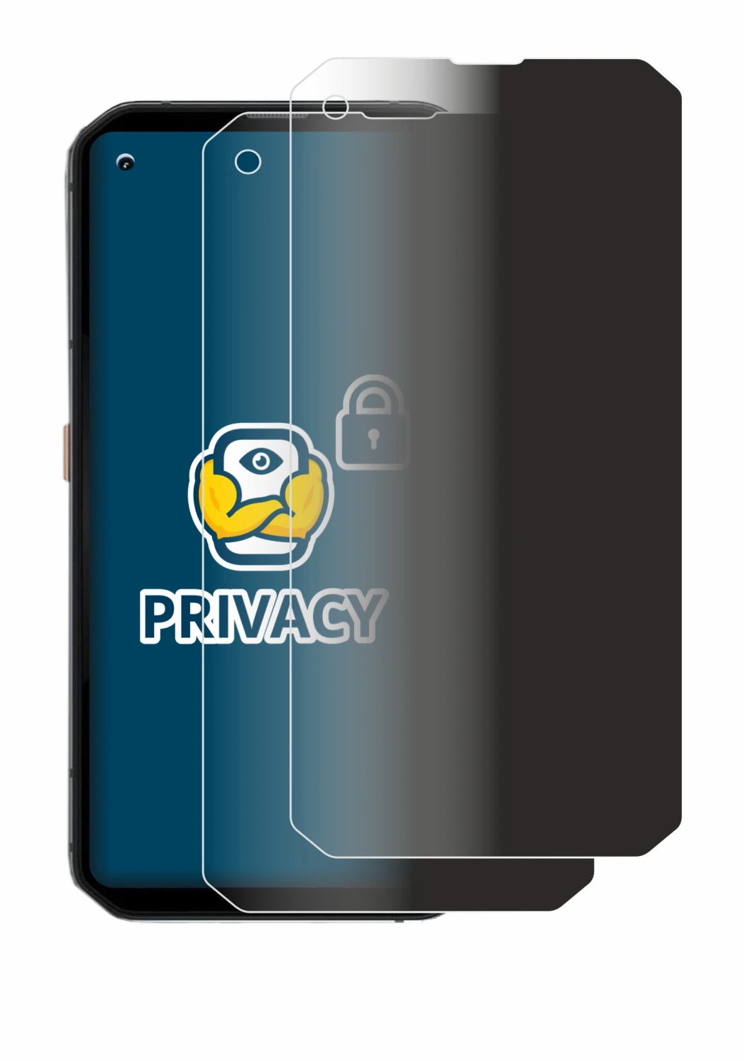 Image of the device Blackview BL6000 Pro 5G with a wide variety of screen protectors.