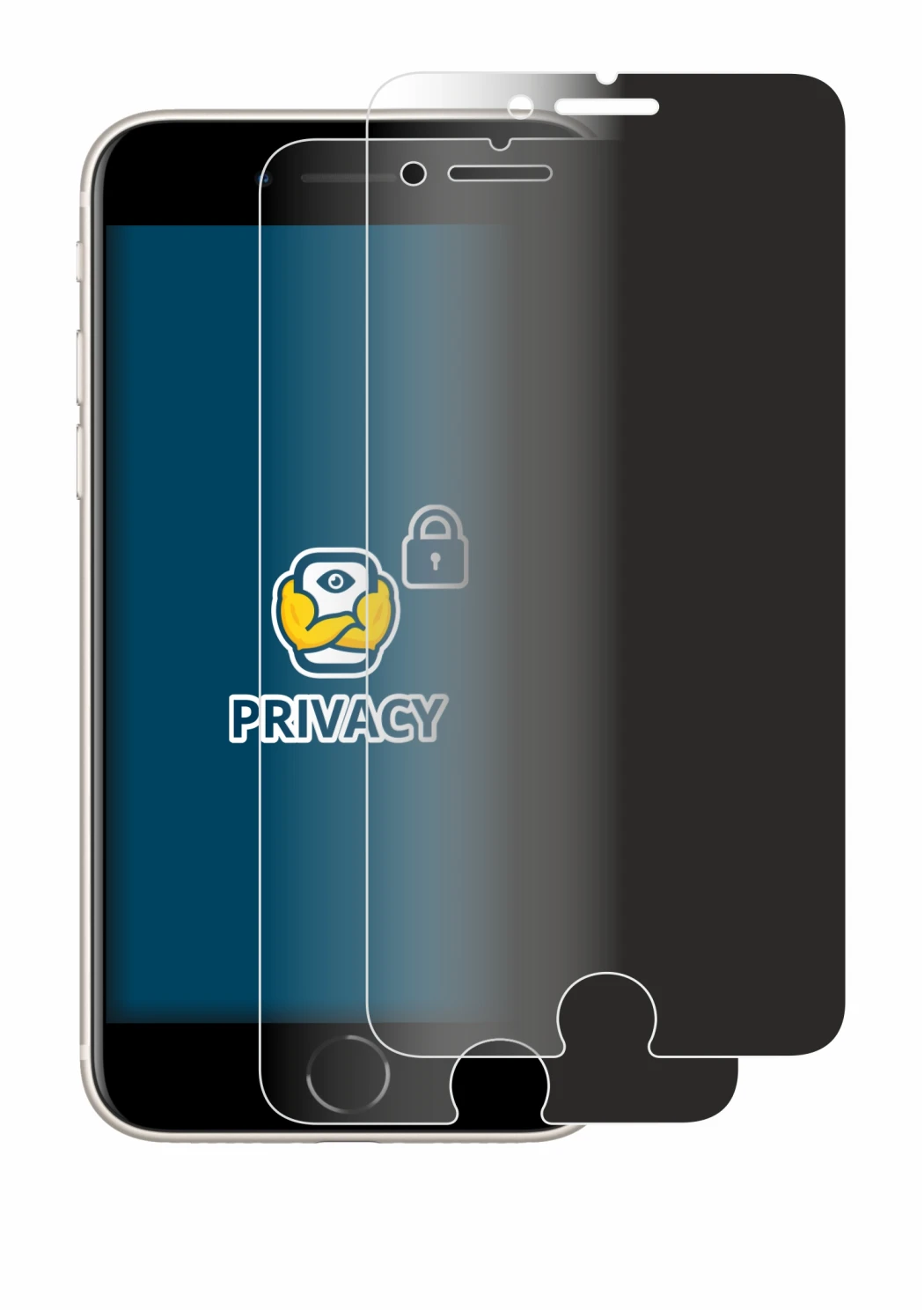 Image of the device Apple iPhone SE 3 2022 with a wide variety of screen protectors.