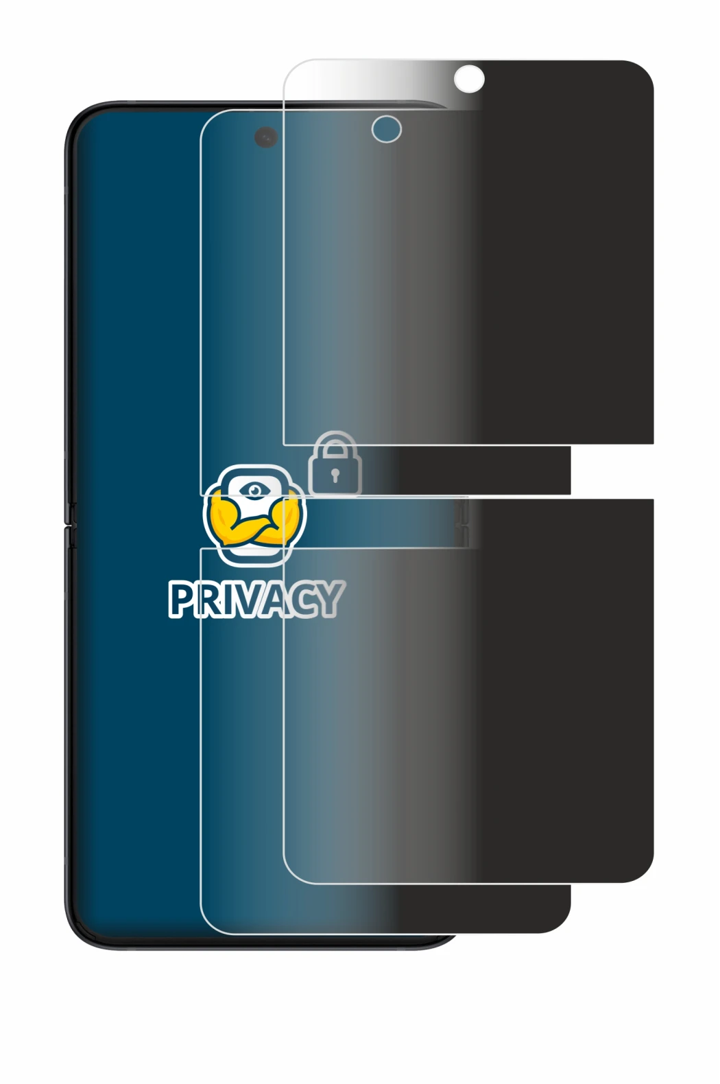 Image of the device Samsung Galaxy Z Flip 3 5G with a wide variety of screen protectors.