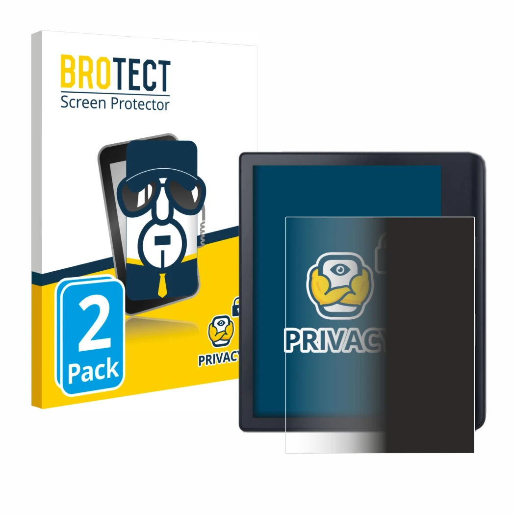Front side of a product packaging with the brand logo BROTECT. Next to it is the device Kobo Sage shown with the corresponding