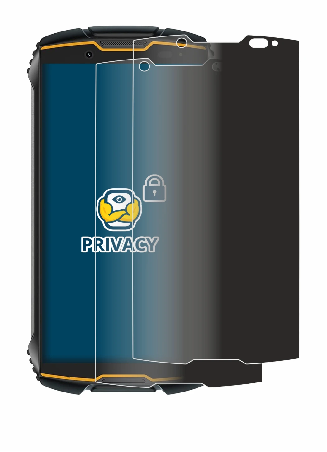 Image of the device Cubot King Kong Mini 2 with a wide variety of screen protectors.