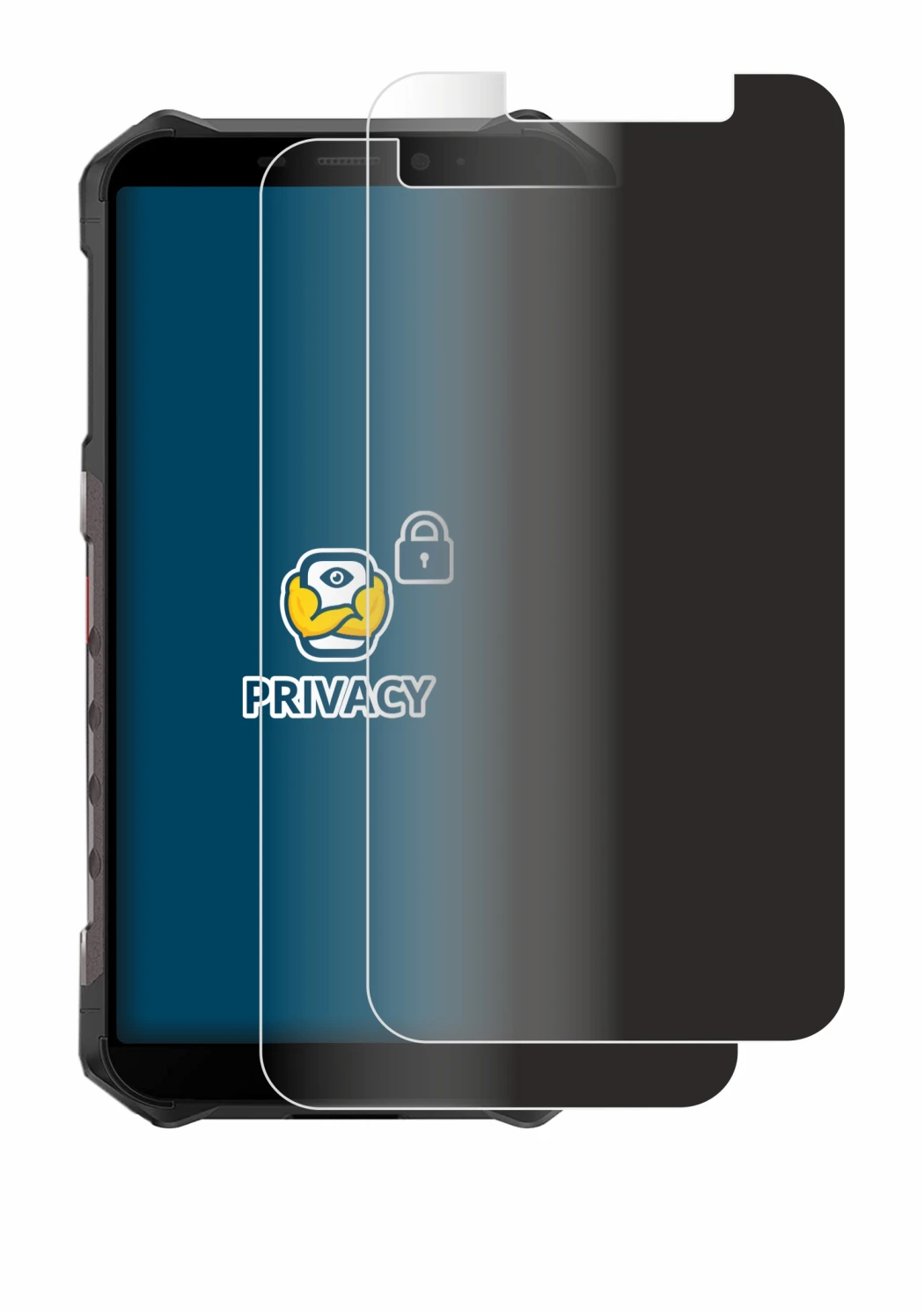 Image of the device Ulefone Armor X9 with a wide variety of screen protectors.
