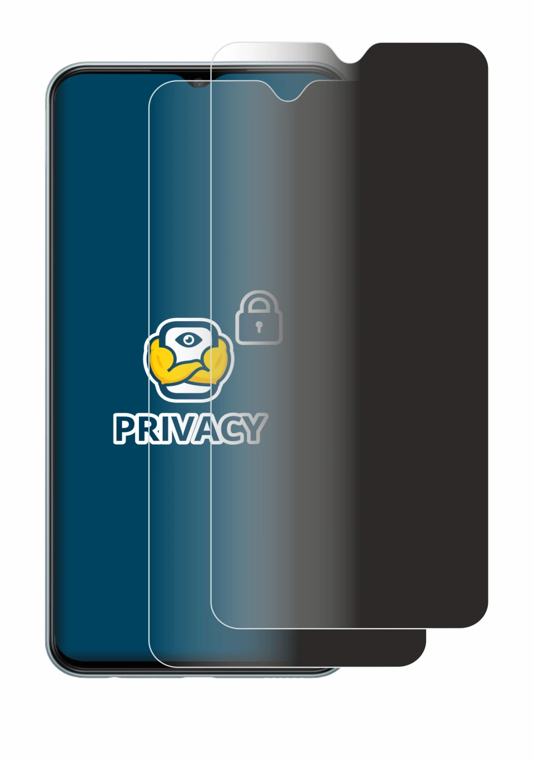 Image of the device Samsung Galaxy M23 with a wide variety of screen protectors.