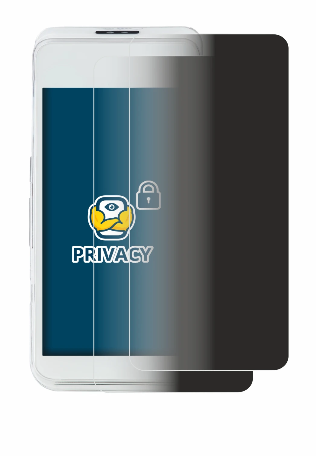 Image of the device Pax A920 Pro with a wide variety of screen protectors.