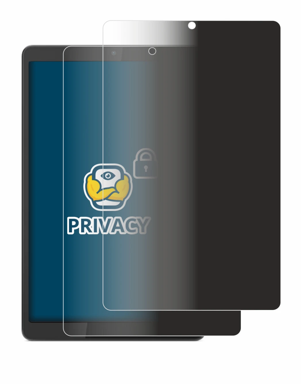 Image of the device Lenovo Tab M8 (4th Gen.) with a wide variety of screen protectors.