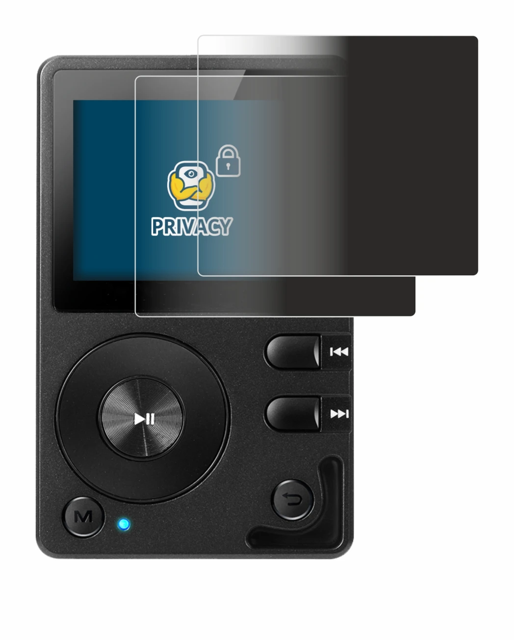 Image of the device Hifi Walker H2 with a wide variety of screen protectors.