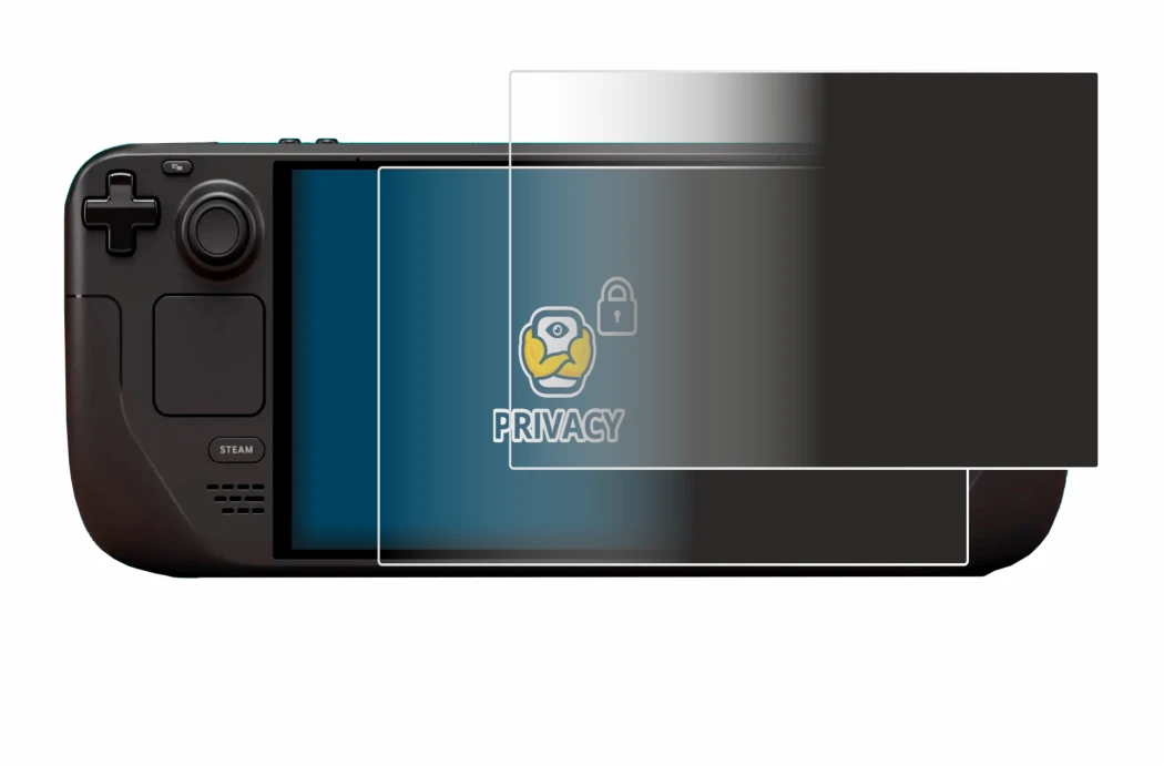 Image of the device Valve Steam Deck OLED with a wide variety of screen protectors.