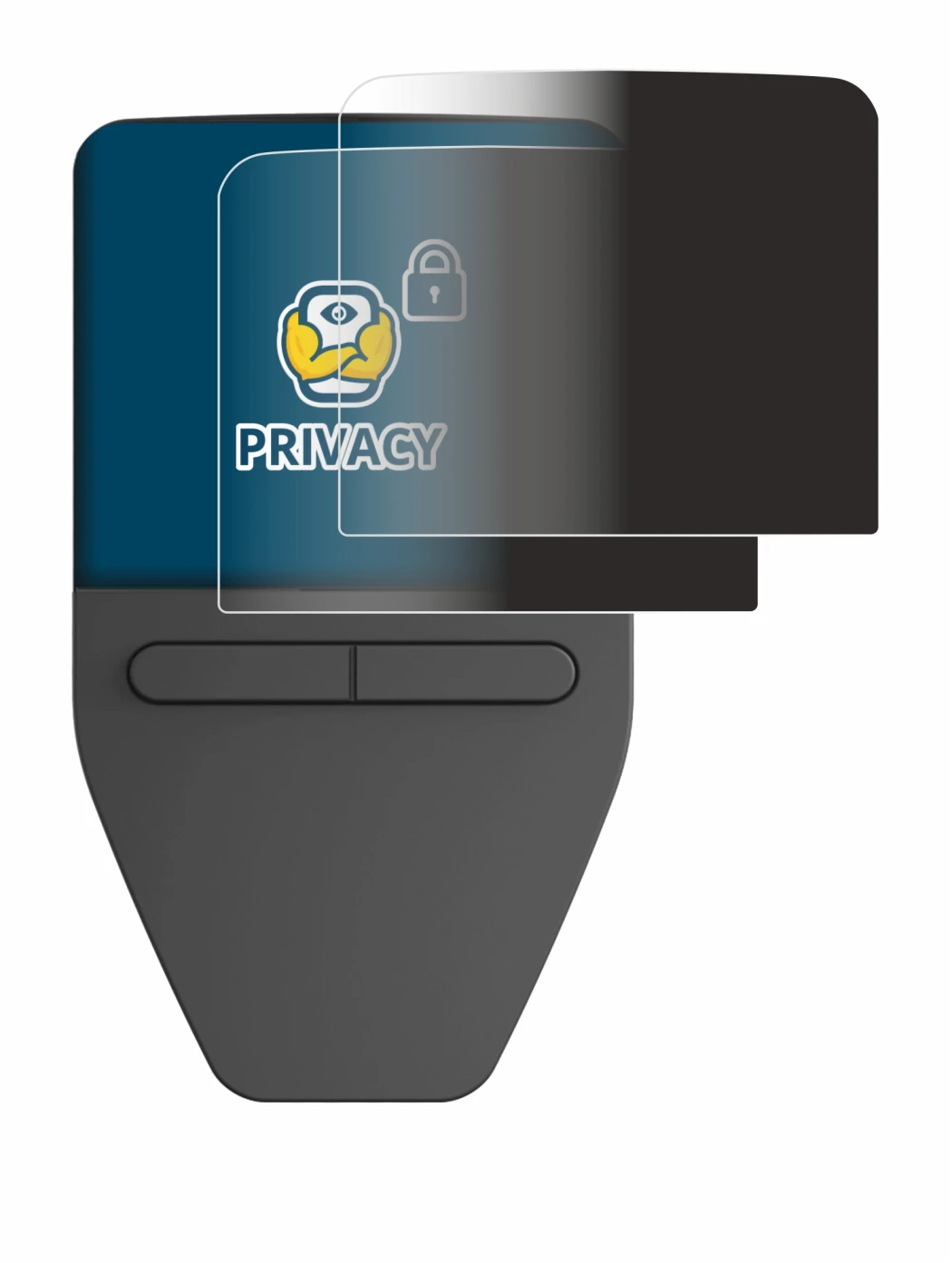 Image of the device Trezor Safe 3 with a wide variety of screen protectors.