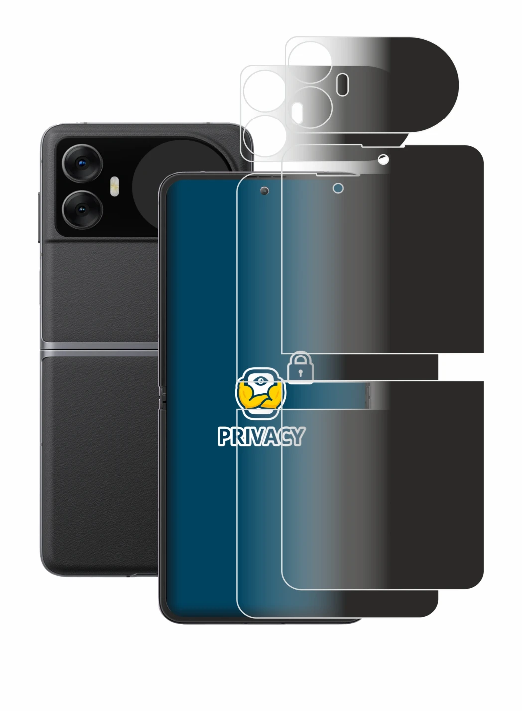 Image of the device Blackview Hero 10 (Front+Back) with a wide variety of screen protectors.
