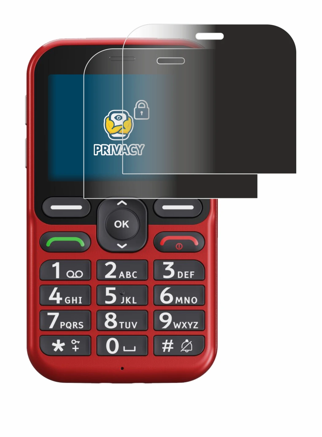 Image of the device Doro Leva L10 with a wide variety of screen protectors.