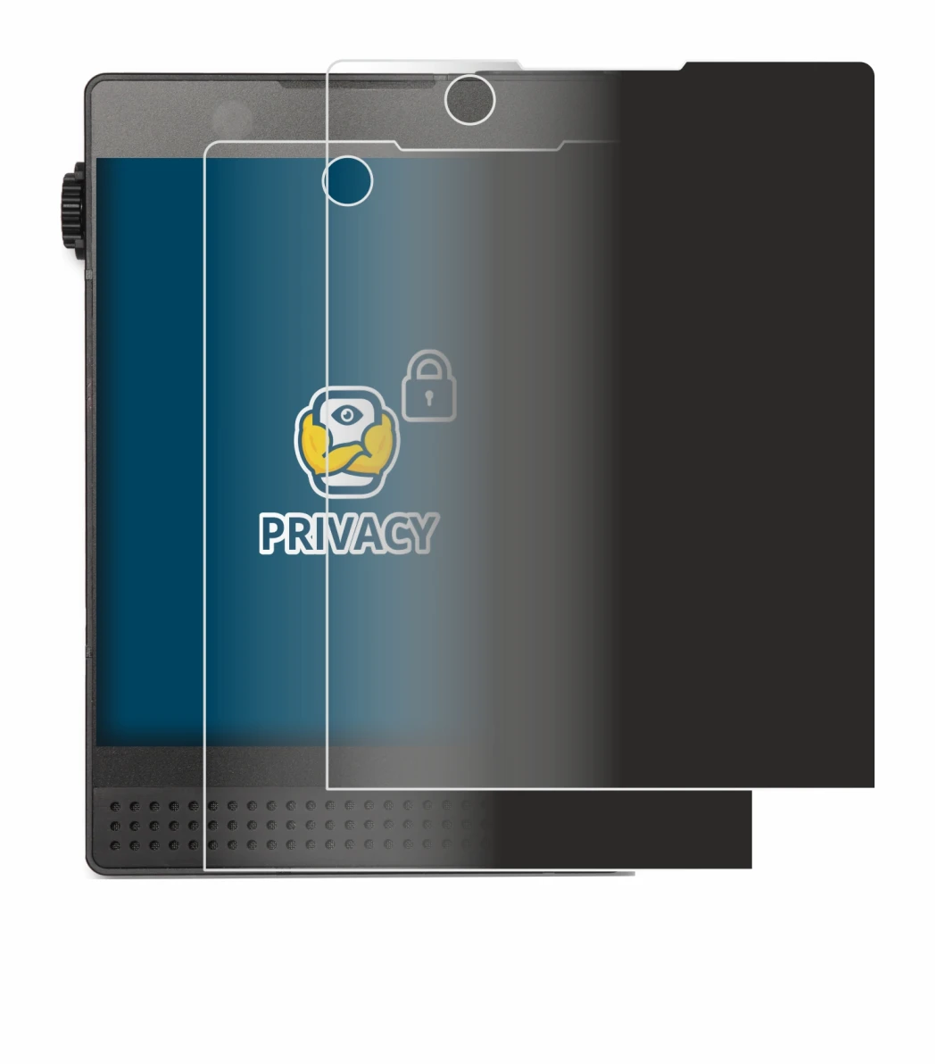 Image of the device Light Phone 3 with a wide variety of screen protectors.