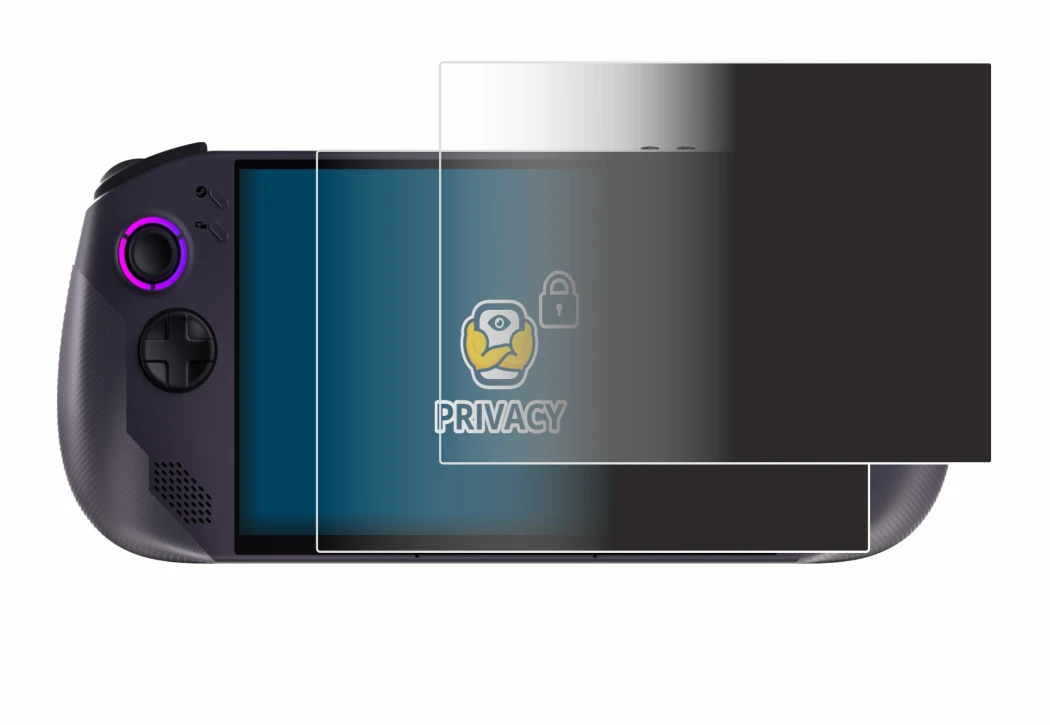 Image of the device Lenovo Legion Go S with a wide variety of screen protectors.