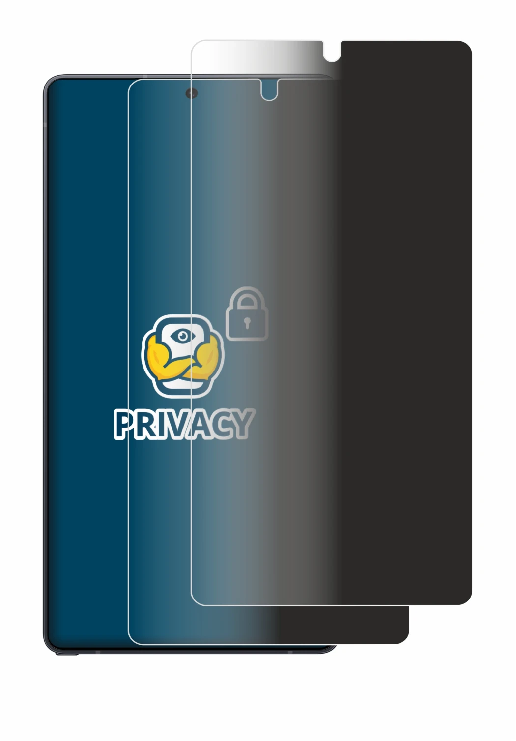 Image of the device Samsung Galaxy S25 Ultra with a wide variety of screen protectors.