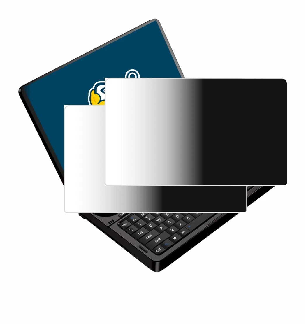 Image of the device GPD Win Mini (2025) with a wide variety of screen protectors.