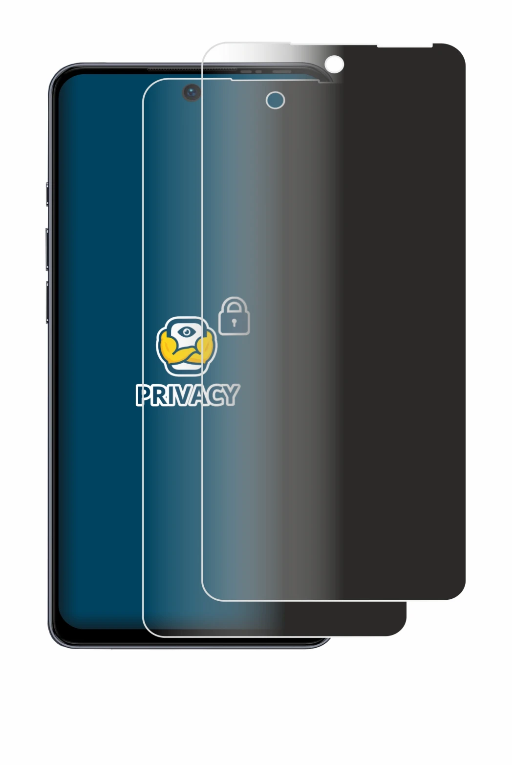 Image of the device Ulefone Note 18 Pro with a wide variety of screen protectors.