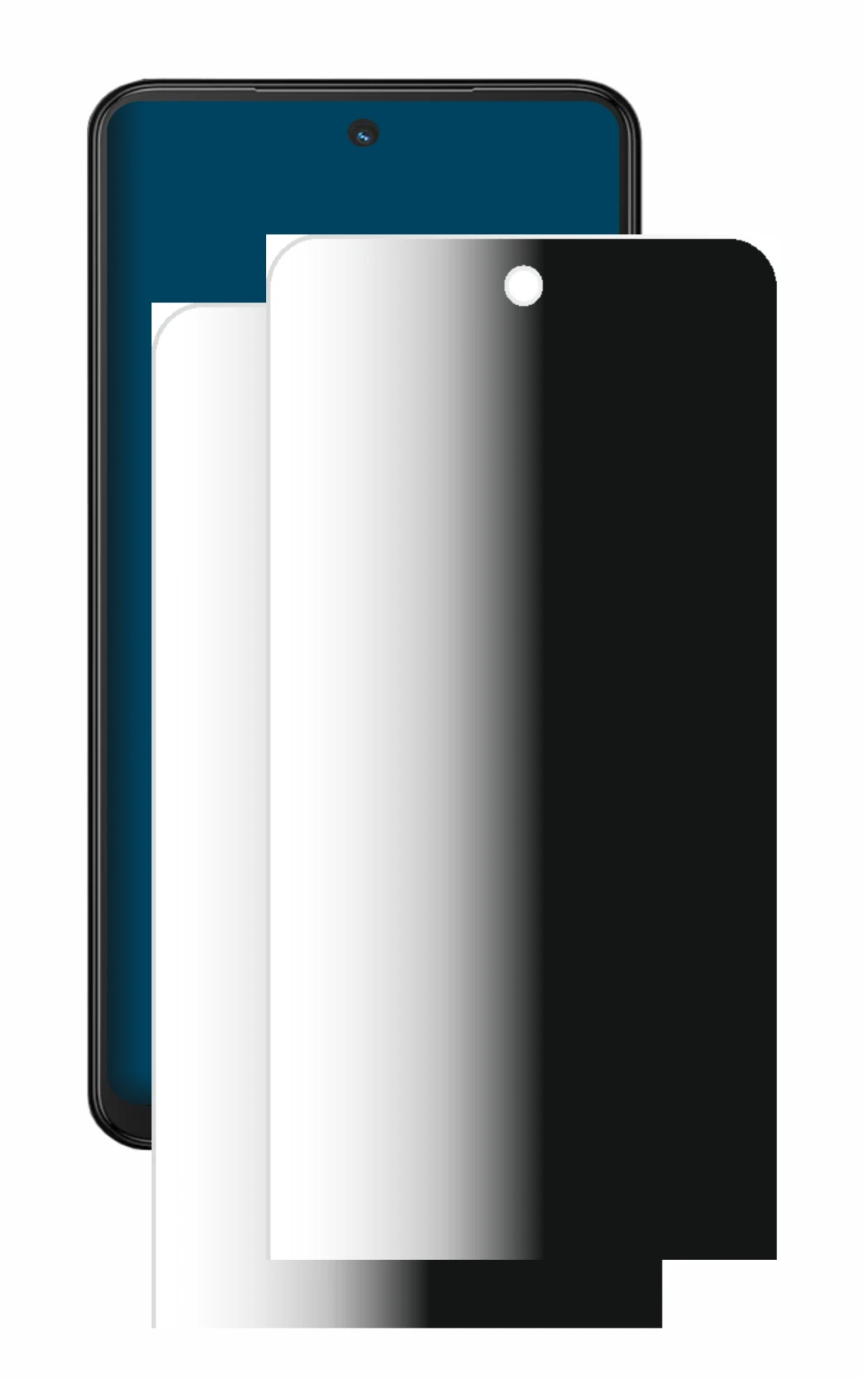 Image of the device Xplora HMD Fusion X1 with a wide variety of screen protectors.