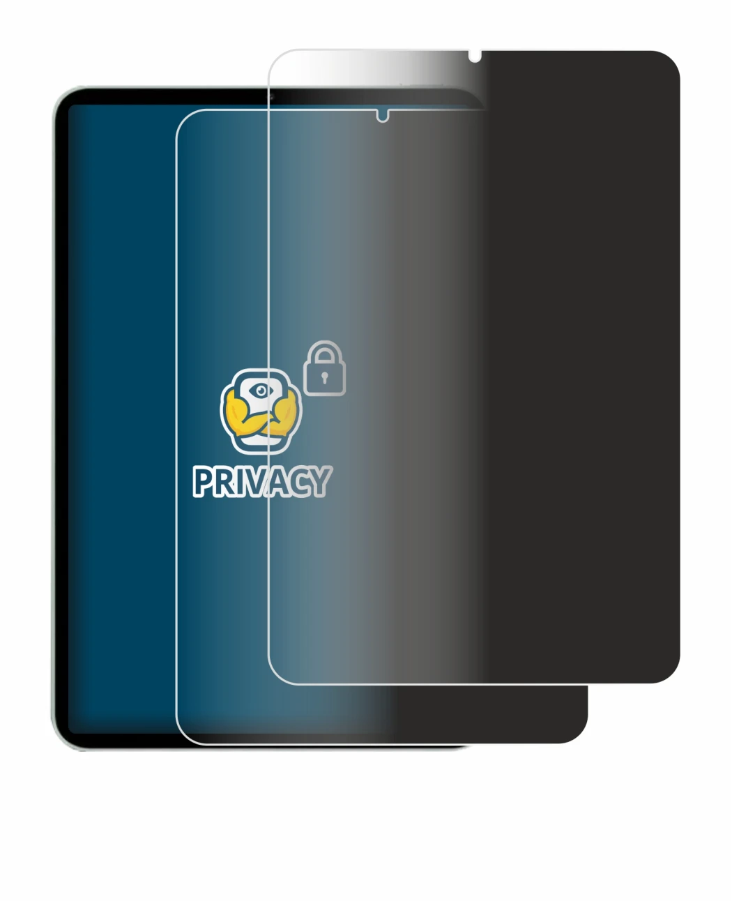 Image of the device Xiaomi Pad Mini with a wide variety of screen protectors.