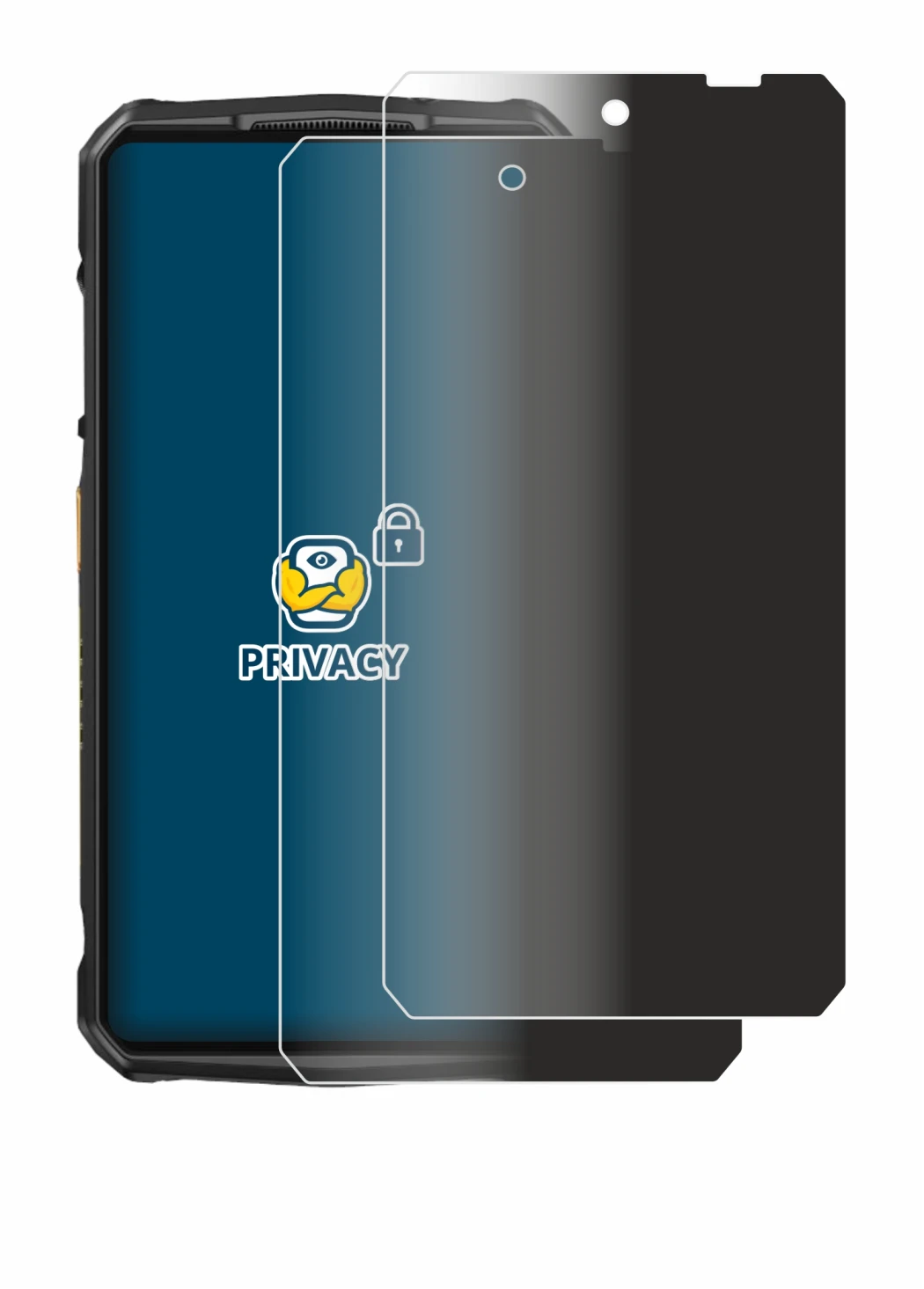 Image of the device Ulefone 29 pro with a wide variety of screen protectors.
